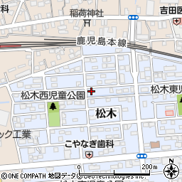 熊本県玉名市松木23-7周辺の地図