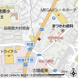 長崎県大村市西大村本町201周辺の地図