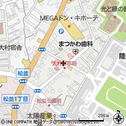 長崎県大村市西大村本町210周辺の地図