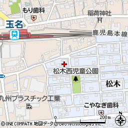 熊本県玉名市松木35-2周辺の地図