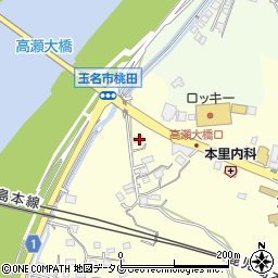 熊本県玉名市大倉1597周辺の地図