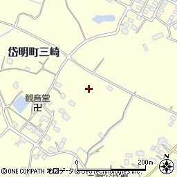 熊本県玉名市岱明町三崎周辺の地図