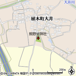 熊本県熊本市北区植木町大井379周辺の地図