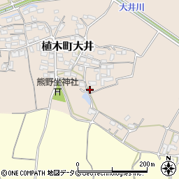 熊本県熊本市北区植木町大井344周辺の地図