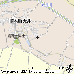 熊本県熊本市北区植木町大井341周辺の地図