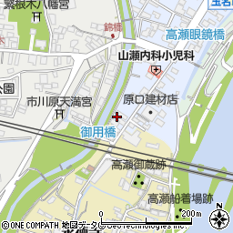 熊本県玉名市高瀬607周辺の地図