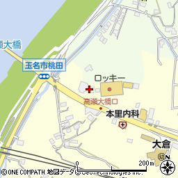 熊本県玉名市大倉1587周辺の地図