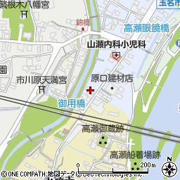 熊本県玉名市高瀬609周辺の地図