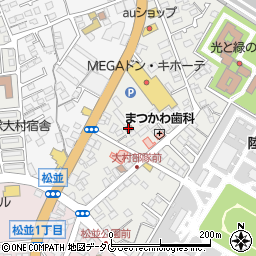 西大村本町公民館周辺の地図