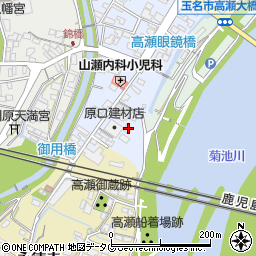 熊本県玉名市高瀬581周辺の地図