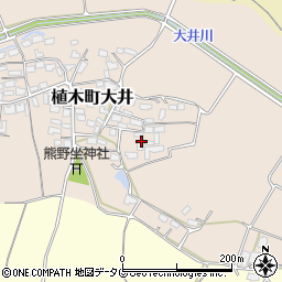 熊本県熊本市北区植木町大井346周辺の地図