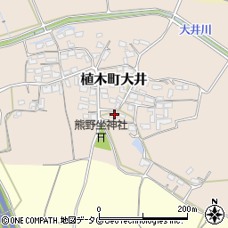 熊本県熊本市北区植木町大井366周辺の地図