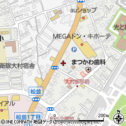 長崎県大村市西大村本町214周辺の地図