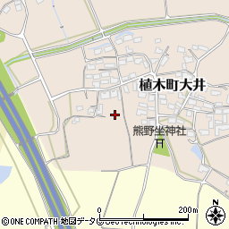 熊本県熊本市北区植木町大井433-1周辺の地図