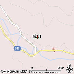 高知県幡多郡三原村成山周辺の地図