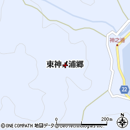 長崎県南松浦郡新上五島町東神ノ浦郷周辺の地図