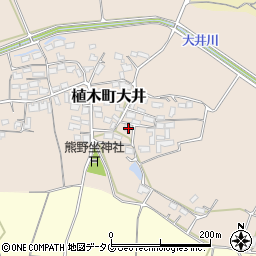 熊本県熊本市北区植木町大井364周辺の地図