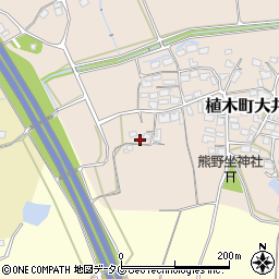 熊本県熊本市北区植木町大井413周辺の地図