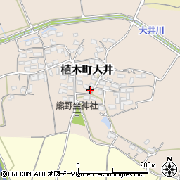 熊本県熊本市北区植木町大井482周辺の地図