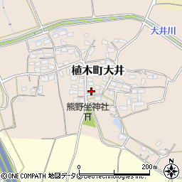 熊本県熊本市北区植木町大井481周辺の地図