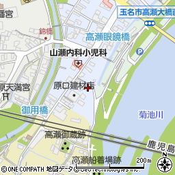 熊本県玉名市高瀬581-7周辺の地図