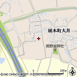 熊本県熊本市北区植木町大井433周辺の地図