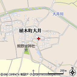 熊本県熊本市北区植木町大井361周辺の地図