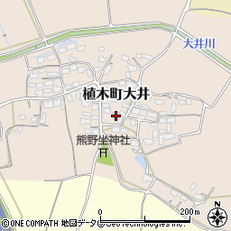 熊本県熊本市北区植木町大井485周辺の地図