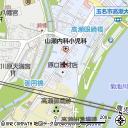熊本県玉名市高瀬578周辺の地図