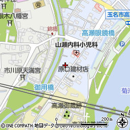 熊本県玉名市高瀬624周辺の地図