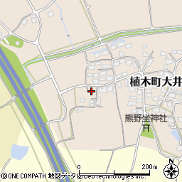 熊本県熊本市北区植木町大井428周辺の地図