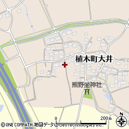 熊本県熊本市北区植木町大井434周辺の地図