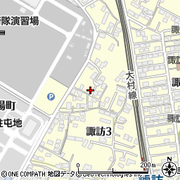 長崎県大村市諏訪3丁目288-1周辺の地図