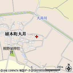 熊本県熊本市北区植木町大井356周辺の地図