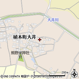 熊本県熊本市北区植木町大井357周辺の地図