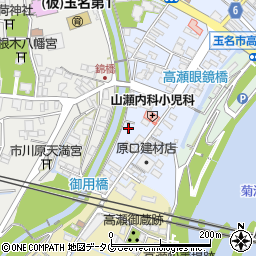 熊本県玉名市高瀬628周辺の地図