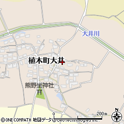 熊本県熊本市北区植木町大井362周辺の地図