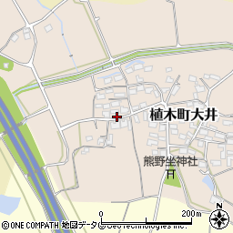 熊本県熊本市北区植木町大井437周辺の地図