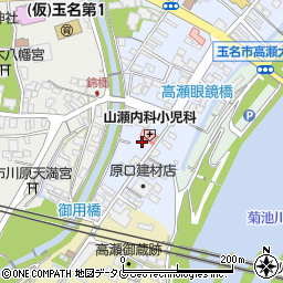 熊本県玉名市高瀬636周辺の地図