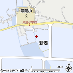 高知県宿毛市新港周辺の地図