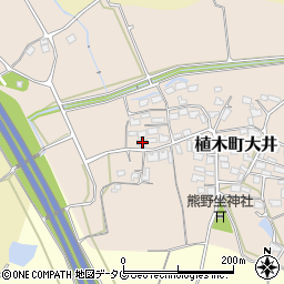 熊本県熊本市北区植木町大井427周辺の地図