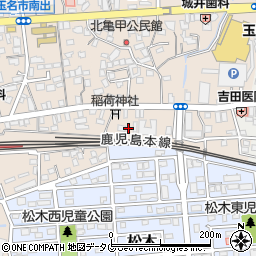 熊本県玉名市亀甲15周辺の地図