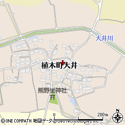 熊本県熊本市北区植木町大井489周辺の地図