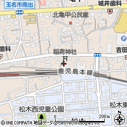 熊本県玉名市亀甲6周辺の地図