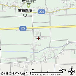 熊本県菊池市泗水町吉富1451周辺の地図