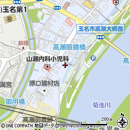 熊本県玉名市高瀬553周辺の地図