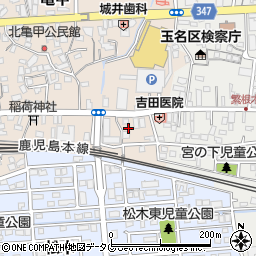 熊本県玉名市亀甲38周辺の地図