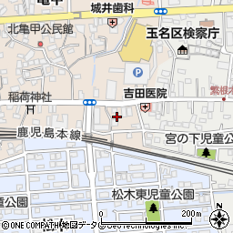 熊本県玉名市亀甲38周辺の地図