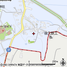 熊本県菊池市泗水町南田島1907周辺の地図