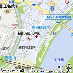 熊本県玉名市高瀬552周辺の地図